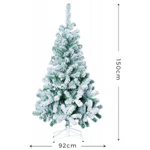ÁRBOL DE NAVIDAD "FLOCADO" 150 CM