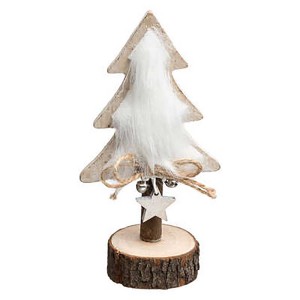 ÁRBOL DE NAVIDAD SOBREMESA "PELO" DECORATIVO 8x5.5x16CM