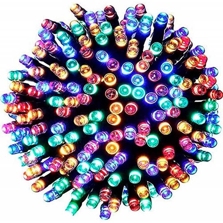 GUIRNALDA DE LUCES LED EXTERIOR MULTICOLOR 7,9M
