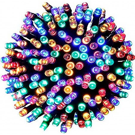 GUIRNALDA DE LUCES LED EXTERIOR MULTICOLOR 7,9M