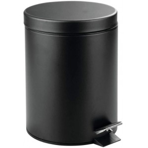 PAPELERA TARA NEGRA METAL 12L