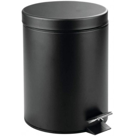PAPELERA TARA NEGRA METAL 12L