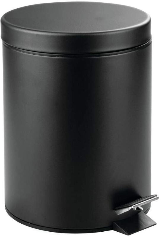PAPELERA TARA NEGRA METAL 12L