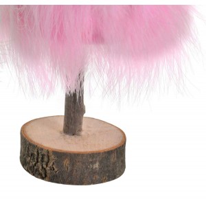 ARBOL DE NAVIDAD SOBREMESA PELO DECORATIVO 37CM