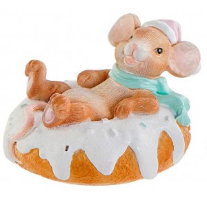 FIGURA DECORATIVA NAVIDEÑA DONUT 11,5X11X8CM