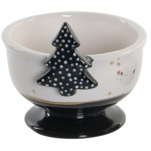 CANDELABRO PORTAVELAS NAVIDEÑO DOLOMITE INDIVIDUAL10X9,2X8CM