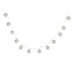 GUIRNALDA BOLAS LED PLATEADO 150CM