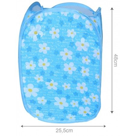 Basket folding vertical - floral Pattern (48x25.5x25.5 cm) 