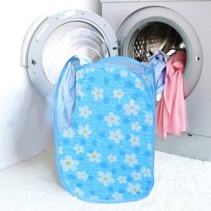 Panier de pliage vertical - Motif floral (48x25.5x25.5 cm) 