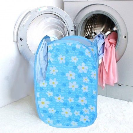 Basket folding vertical - floral Pattern (48x25.5x25.5 cm) 