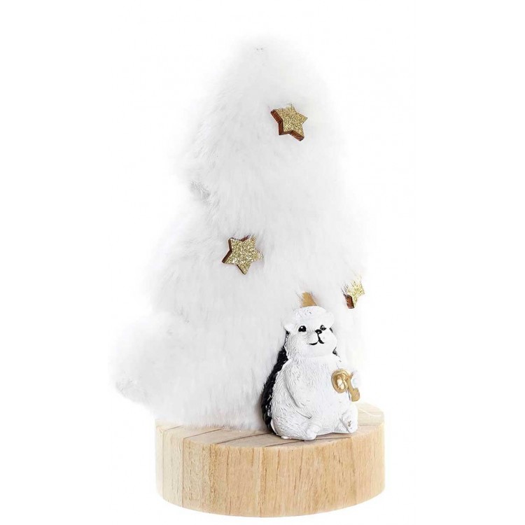 FIGURA NAVIDEÁ ÁRBOL ESTRELLAS 12X8X15,5CM