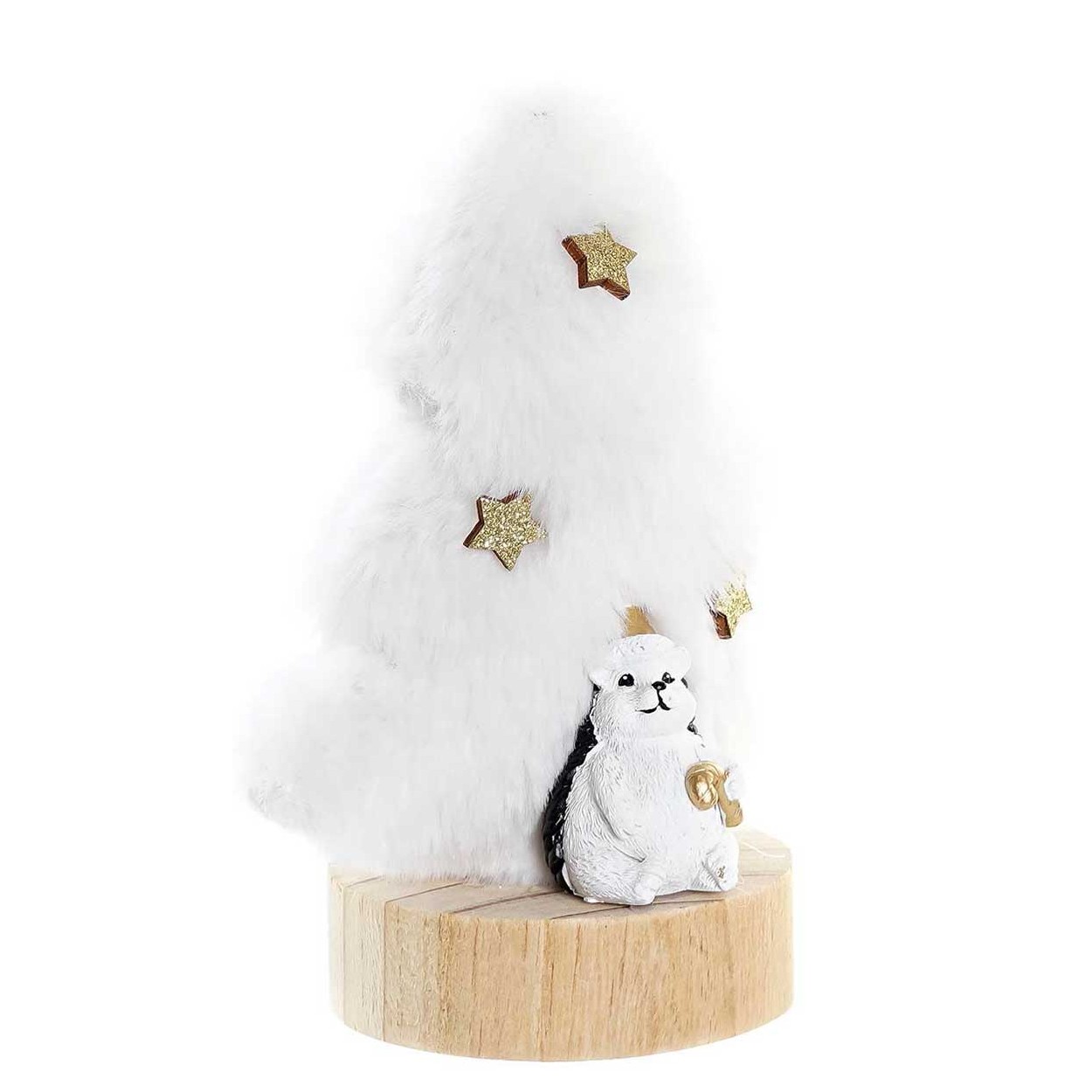 FIGURA NAVIDEÁ ÁRBOL ESTRELLAS 12X8X15,5CM