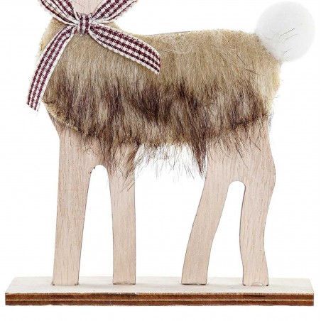 FIGURA NAVIDAD RENO LAZO 10X4X15CM