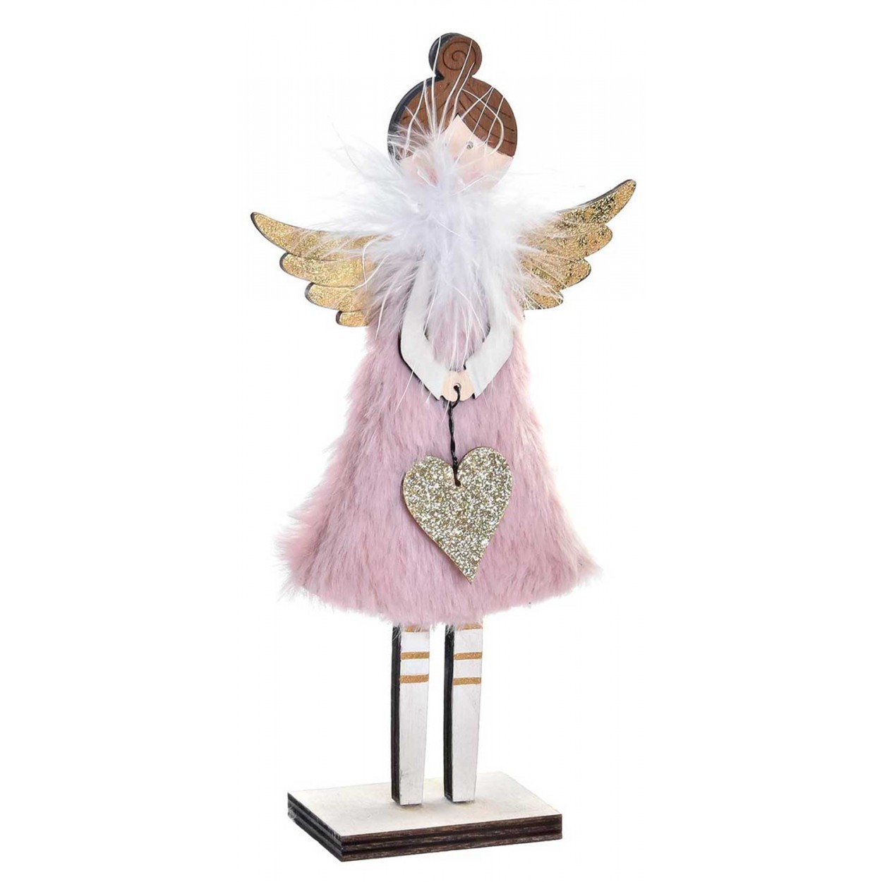 FIGURA ÁNGEL NAVIDEÑO DECORATIVO 9,5X4X19CM