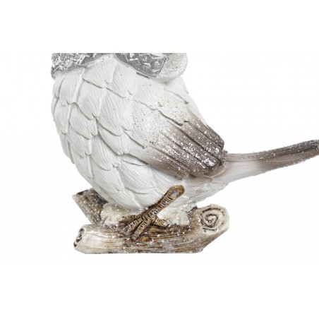 PAJARO FIGURA RESINA DE NAVIDAD 13,5X7X12,5
