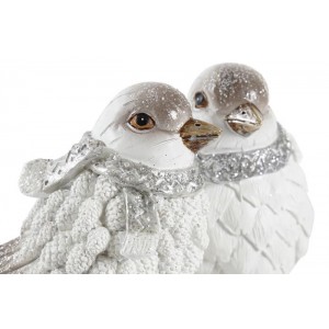 PAJARO FIGURA RESINA DE NAVIDAD 13,5X7X12,5