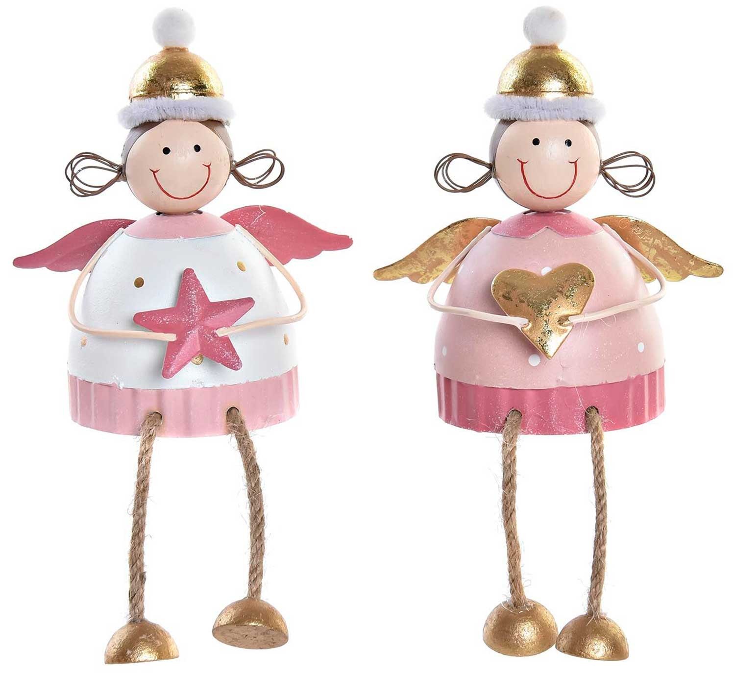 FIGURA HADA NAVIDEÑO DECORATIVO 9X6,5X11CM