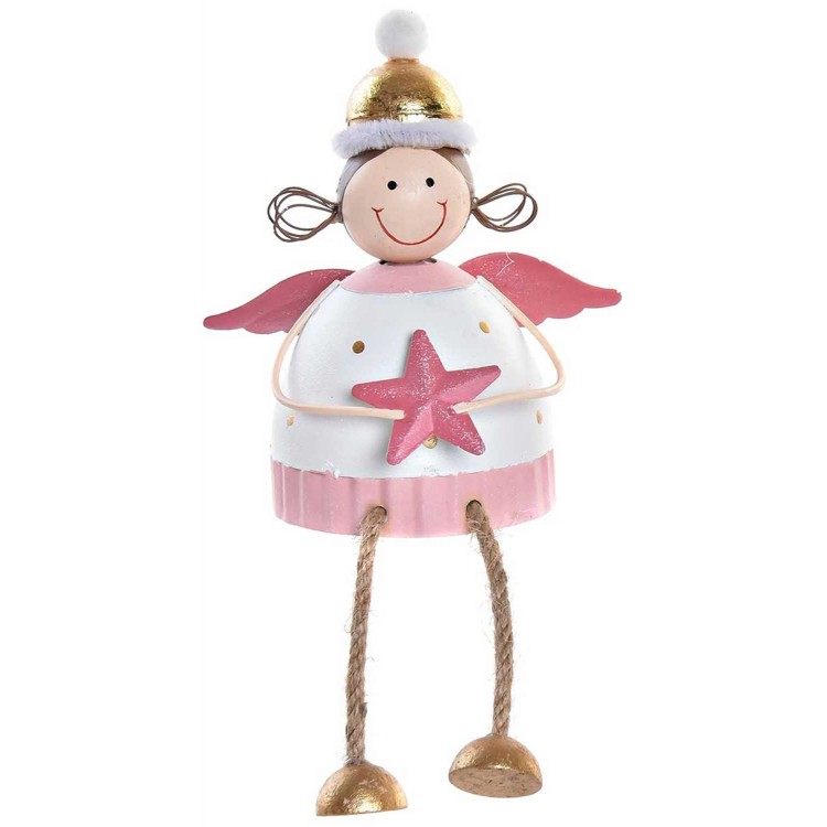 FIGURA HADA NAVIDEÑO DECORATIVO 9X6,5X11CM