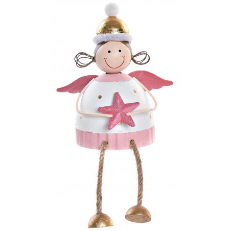 FIGURA HADA NAVIDEÑO DECORATIVO 9X6,5X11CM
