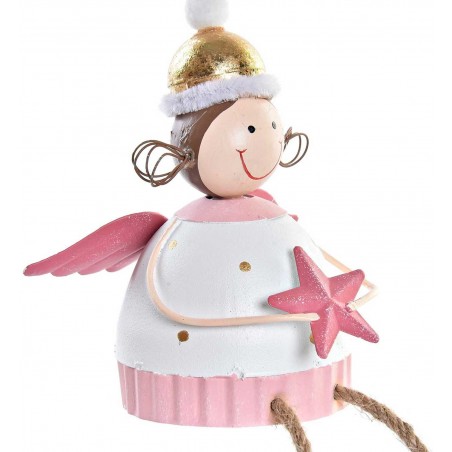 FIGURA HADA NAVIDEÑO DECORATIVO 9X6,5X11CM