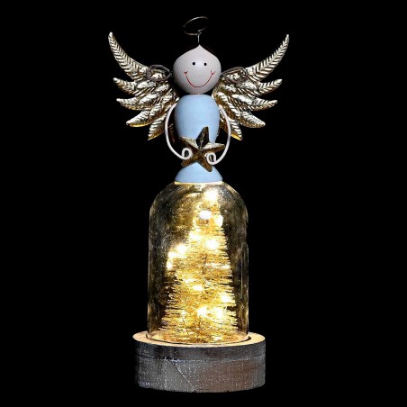 FIGURA NAVIDEÑA ÁNGEL LED 12X9X24CM