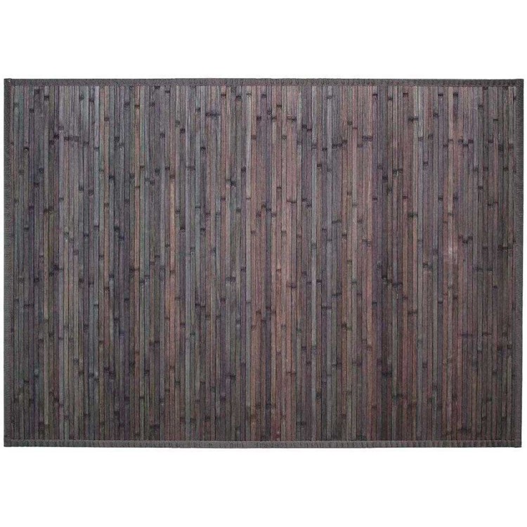 ALFOMBRA DE BAMBÚ GRIS OSCURO KELLA 170X120CM