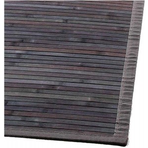 ALFOMBRA DE BAMBÚ GRIS OSCURO KELLA 170X120CM