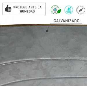 MACETERO VINTAGE BLANCO DE METAL