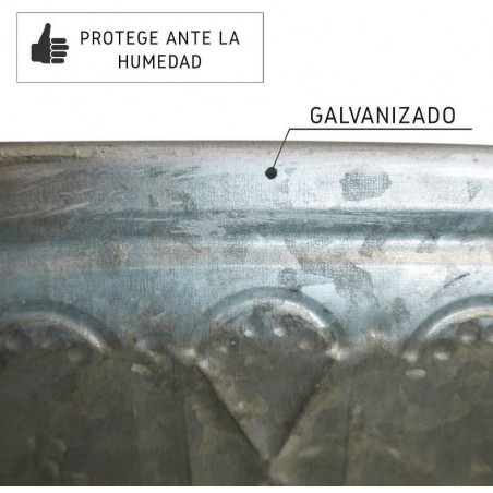 MACETERO VINTAGE DE METAL "GREY"
