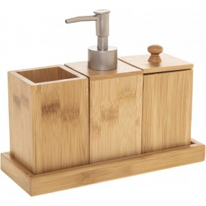 JUEGO DE BAÑO KETA MADERA NATUR