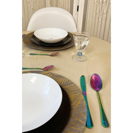 PLATO DECORATIVO PRESENTACIÓN CON ACABADO DE MADERA 33CM