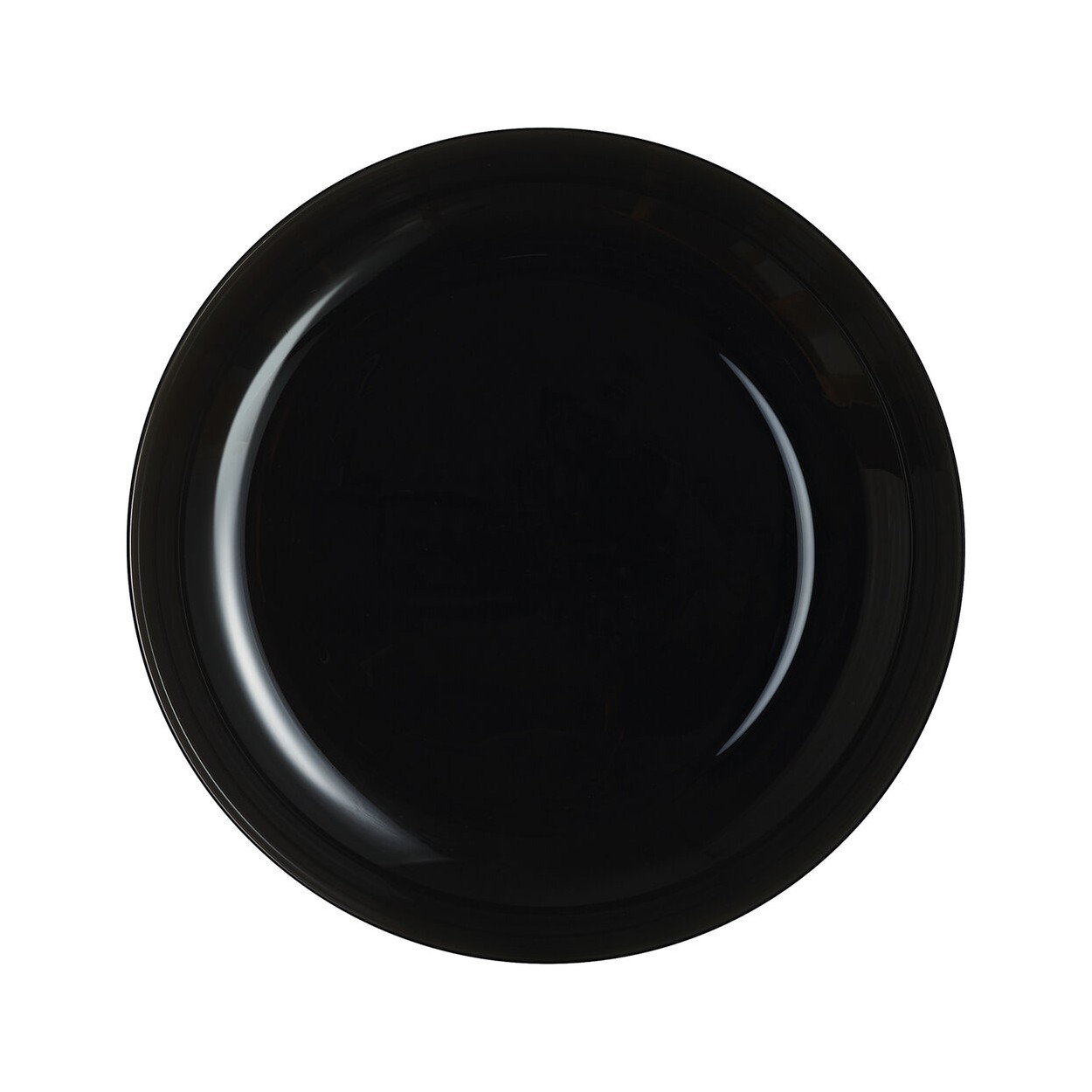 PLATO LLANO NEGRO Ø25 CM