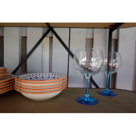 COPA COMBINADOS PIE AZUL SET 6
