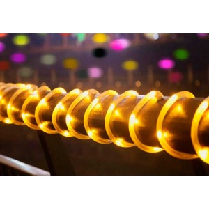 TUBO MANGUERA DE LUCES LED EXTERIOR BLANCO CÁLIDO 6M