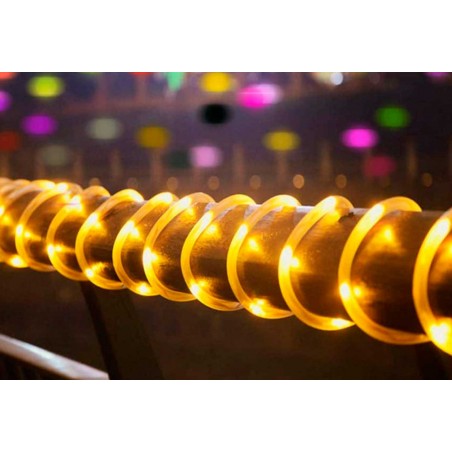 TUBO MANGUERA DE LUCES LED EXTERIOR BLANCO CÁLIDO 6M
