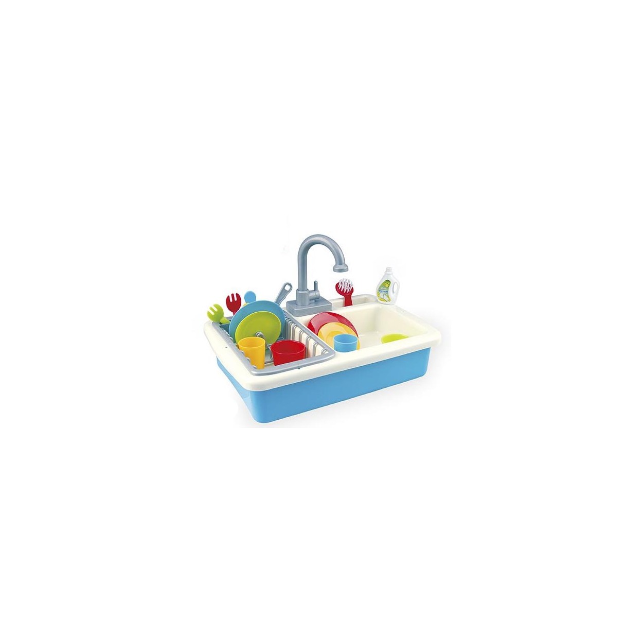 Fregadero Juguete Infantil para Niños, Contiene 20 Piezas. Original/Divertido 400x100x280 mm.-Hogarymas-