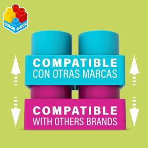 KIT BOLSA DE PIEZAS DE CONSTRUCCIÓN MULTICOLOR