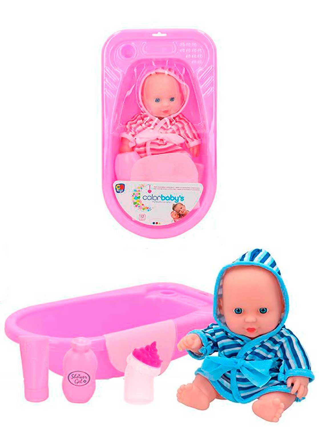 BEBE MUÑECO EN BAÑERA...