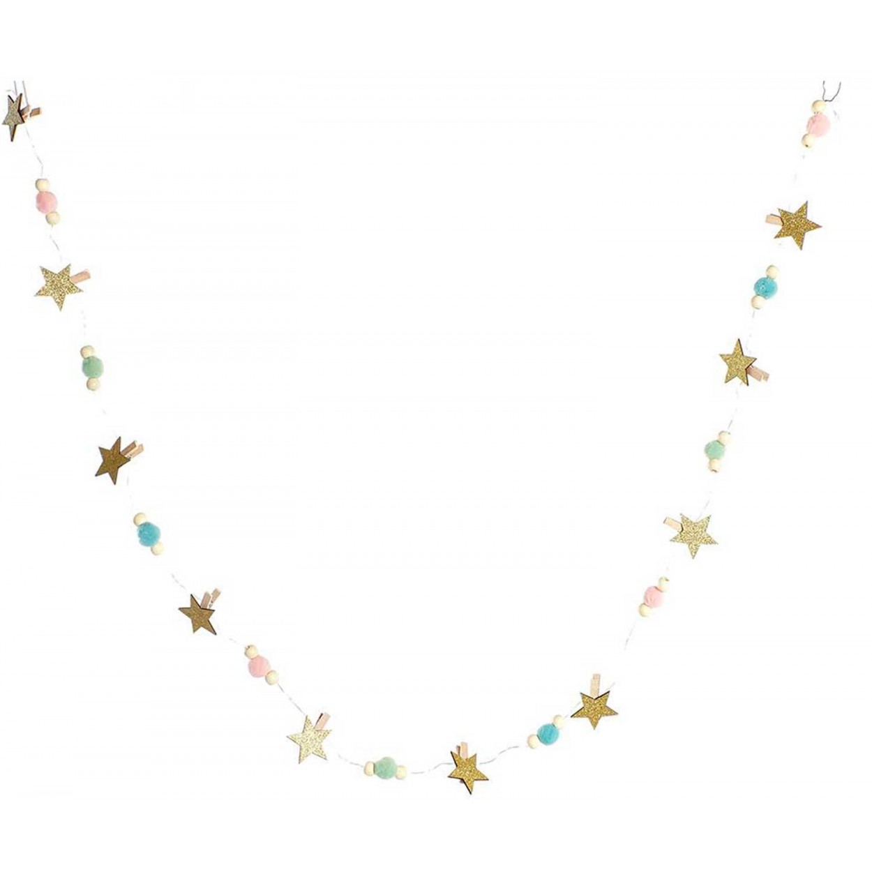 GUIRNARLDA NAVIDEÑA LED BOLAS DECORATIVA 170CM