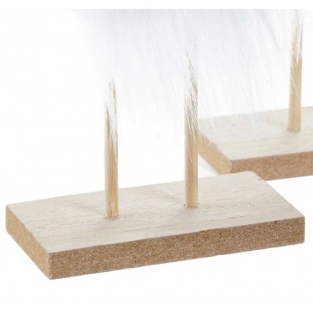 FIGURA NAVIDAD RENO BLANCO 8X4X22CM