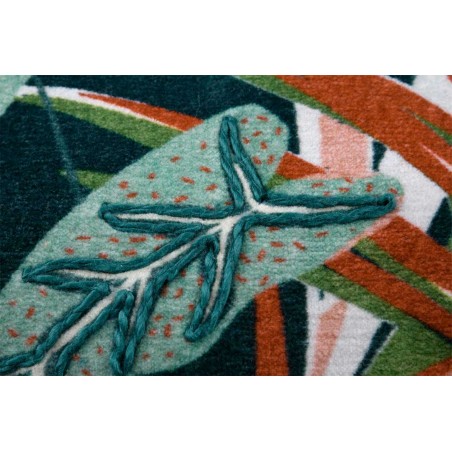 COJÍN DECORATIVO CUADRADO TROPY VERDE  40X40CM