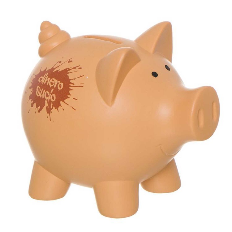 HUCHA CERDITO CERÁMICA DINERO SUCIO 20x15x17,5CM