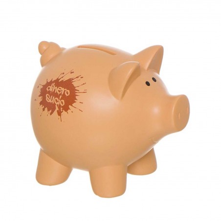 HUCHA CERDITO CERÁMICA DINERO SUCIO 14X15X12CM