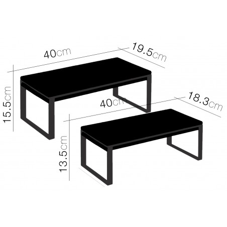 ESTANTE ORGANIZADOR COCINA BAMBÚ NATUR APILABLE SET 2