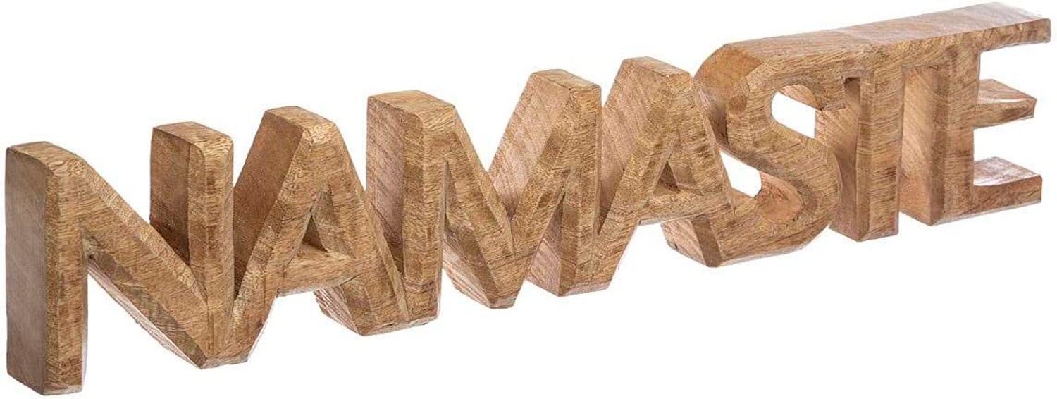 LETRAS NAMASTE FIGURA DECORATIVA 54X3,5X10CM