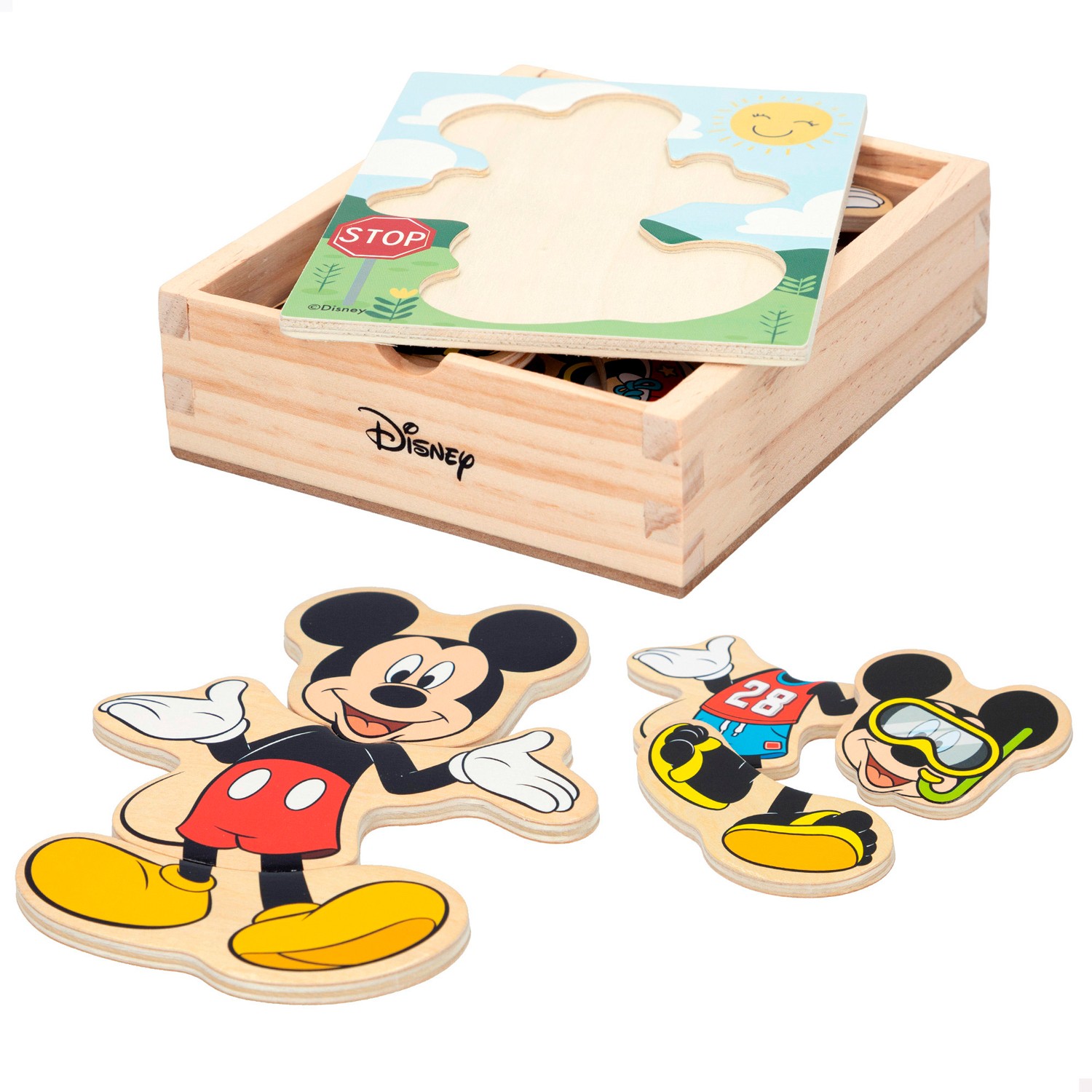 PUZZLE MADERA MICKEY CAMBIA...