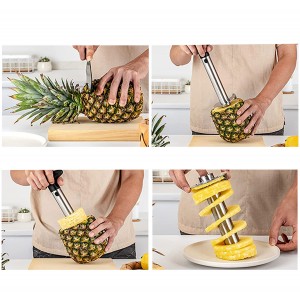 CORTADOR PIÑA PELADOR PIÑA ACERO INOXIDABLE