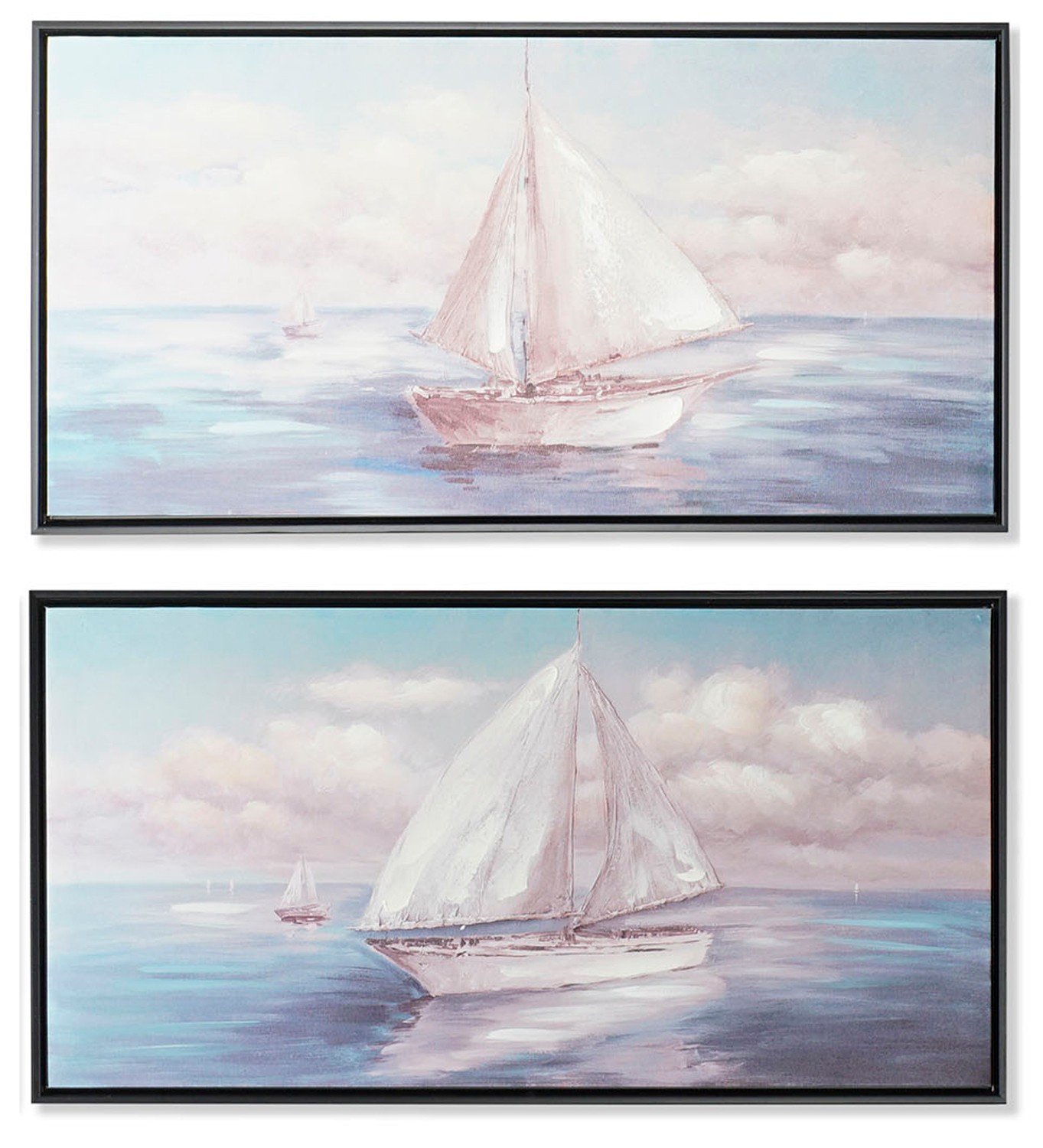 CUADRO LIENZO DECORATIVO VELERO 43X3,5X83CM