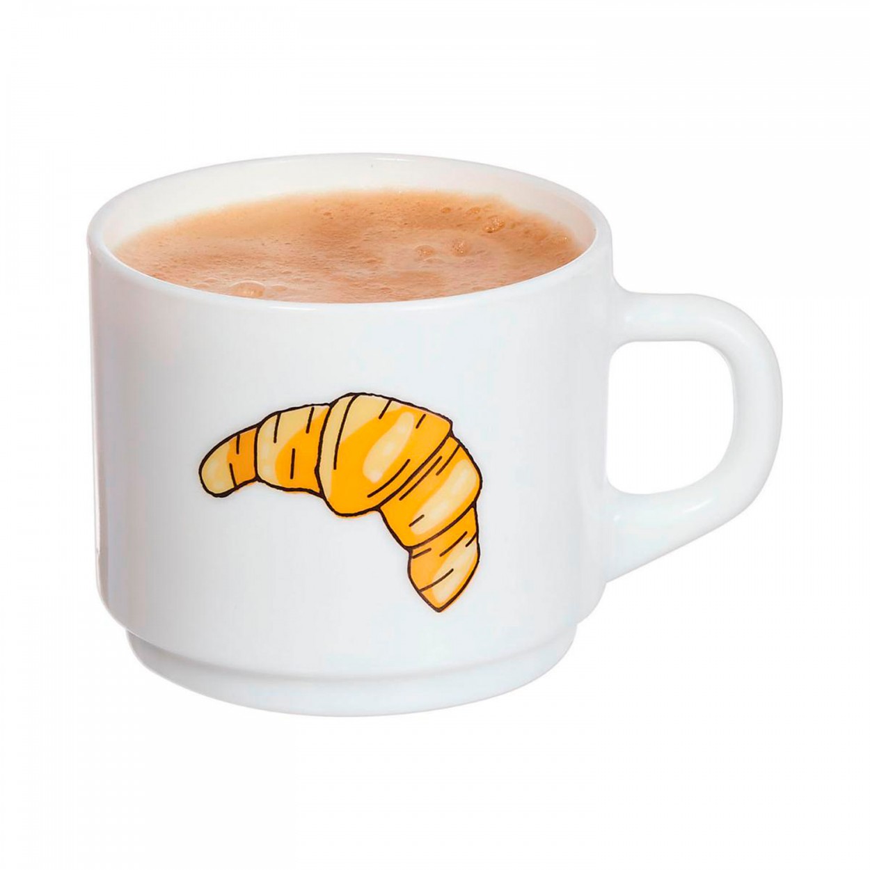 TAZA DESAYUNO BLANCA CROISSANT 22CL