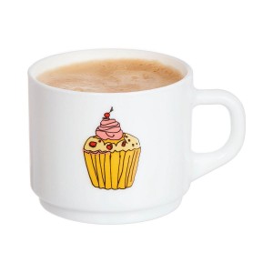 TAZA DESAYUNO BLANCA MUFFIN...